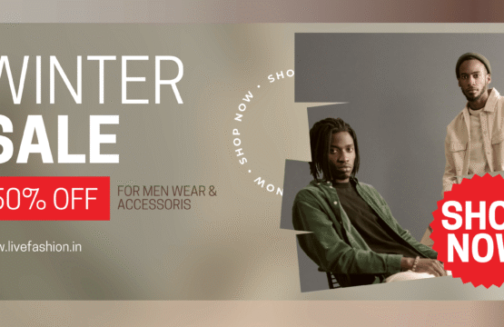 Grey Red Photocentric Simple Fashion Men Promotion Banner (1)